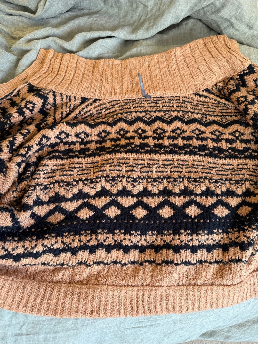 Anthropologie Jacquard Heart Motif Sweater 2X - Picture 5 of 11
